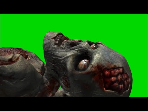 Green Screen Zombie Effects - head shot