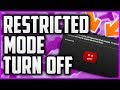 How To Turn Off Restricted Mode On YouTube