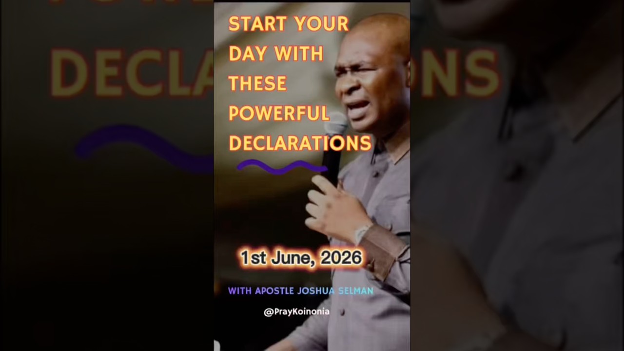 ⁣June 2026, New Month Prophetic Declarations with Apostle Joshua Selman #koinoniaglobal #prayer