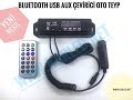 BLUETOOTH ARAÇ AUX USB DÖNÜŞTÜRÜCÜ OTO TEYP DİJİTAL GÖSTERGELİ MP3 USB SD KART ÇEVİRİCİ İNCELEME