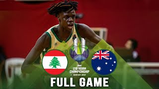 Lebanon v Australia | Full Basketball Game