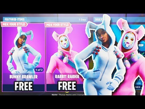 NEW “EASTER SKINS” UPDATE in Fortnite! Rabbit Raider + Bunny Brawler SKINS! (Fortnite Battle Royale)
