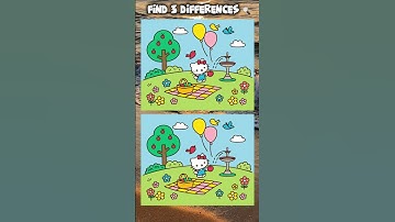 🧩 Only the Smartest Can Find These 3 Differences! 🤯 #Challenge #VisualPuzzle #Shorts