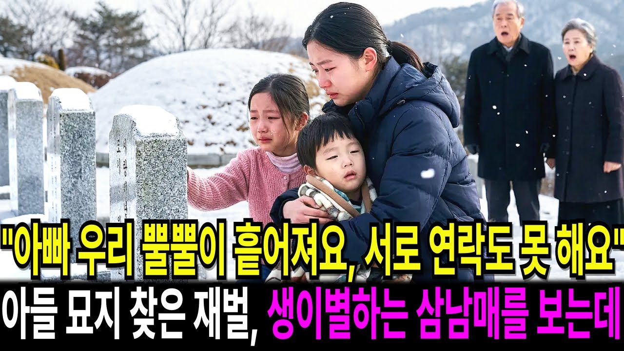 아빠 우리 뿔뿔이 흩어져요, 서로 연락도 못 해요 고아 삼남매의 작별 인사, 아들 기일에 묘지를 찾은 재벌 회장 부부는 그 자리에서 오열하는데…