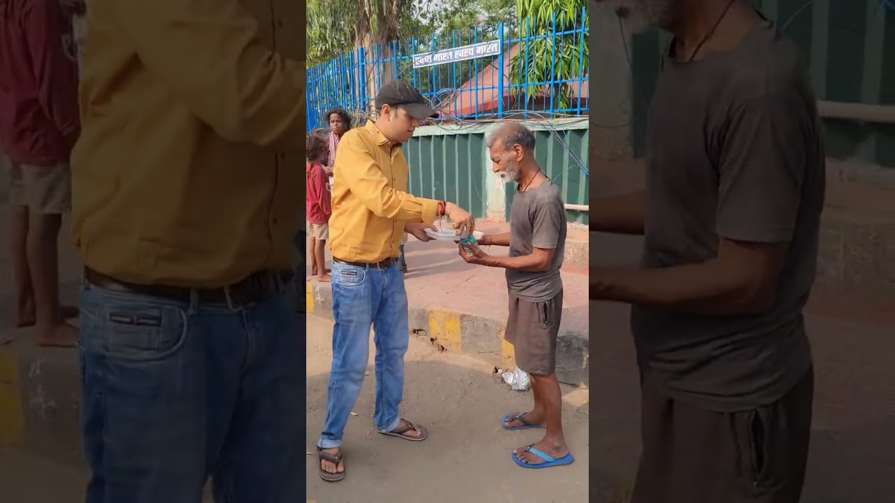 Distributed food to the needy .✨️♥️🙏" #help #brownboyfitness