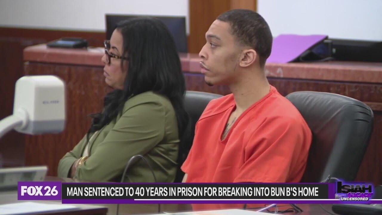 Man sentenced to 40 years in prison for breaking into Bun B's home ...