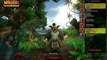 World of Warcraft: Cataclysm Character Screen Preview