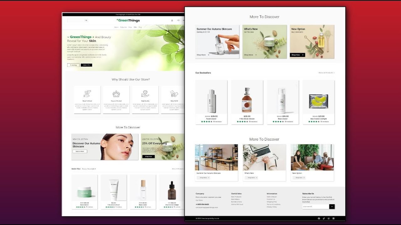 Creative Ecommerce HTML Website for Organic Products using HTML and CSS ...