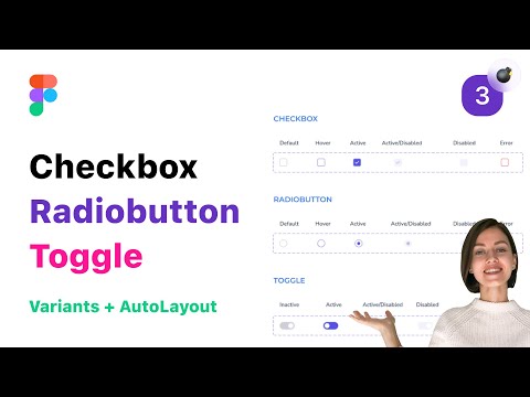 3. Чекбокс, радиобаттон, переключатель  Auto Layout/Variants в Figma (Фигма)