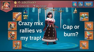 Crazy mix rallies vs my f2p rally trap from guild LDL! Can i survive?