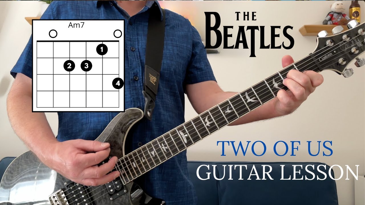 Как играть The Beatles -Two of Us (урок игры на гитаре)