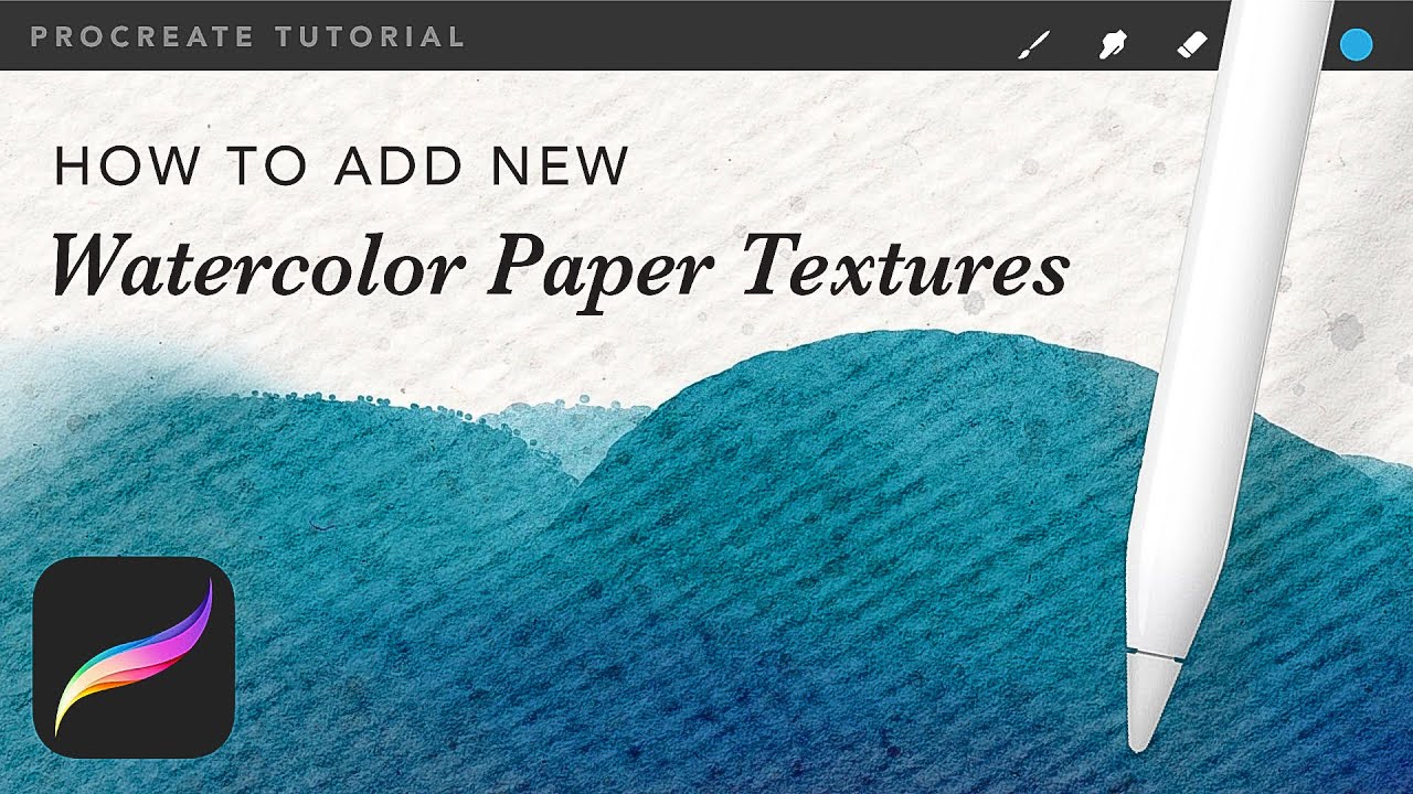 procreate watercolor paper texture free download