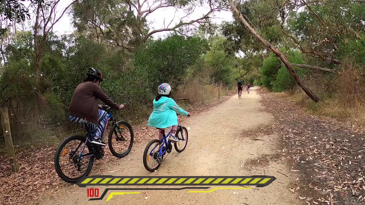 Bicycle riding on Nyora Wonthaggi Rail Trail YouTube