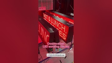 LED scrolling message sign double-sided for display #leddisplay #outdoors #fyp #led #puusled