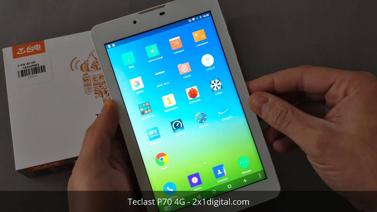 Teclast P70 4G 7" - Videoreview en español - YouTube