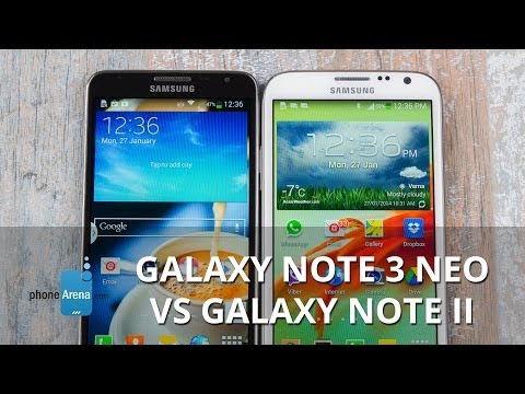 Samsung Galaxy Note 3 Neo vs Samsung Galaxy Note II