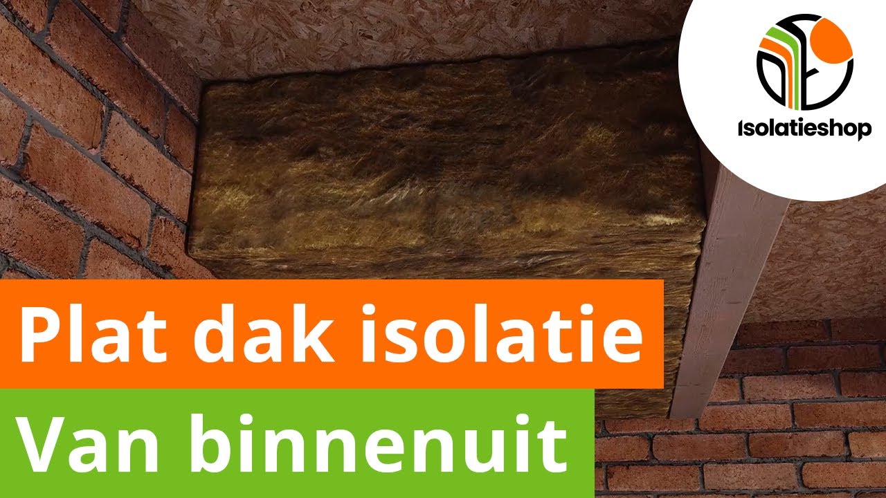 Hoe isoleer ik een plat dak van binnenuit met glaswol?