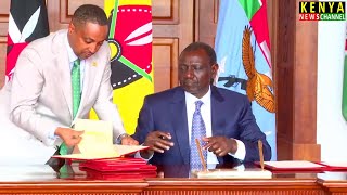 Ruto URGENTLY signs 4 East Africa Community Bills at State House today