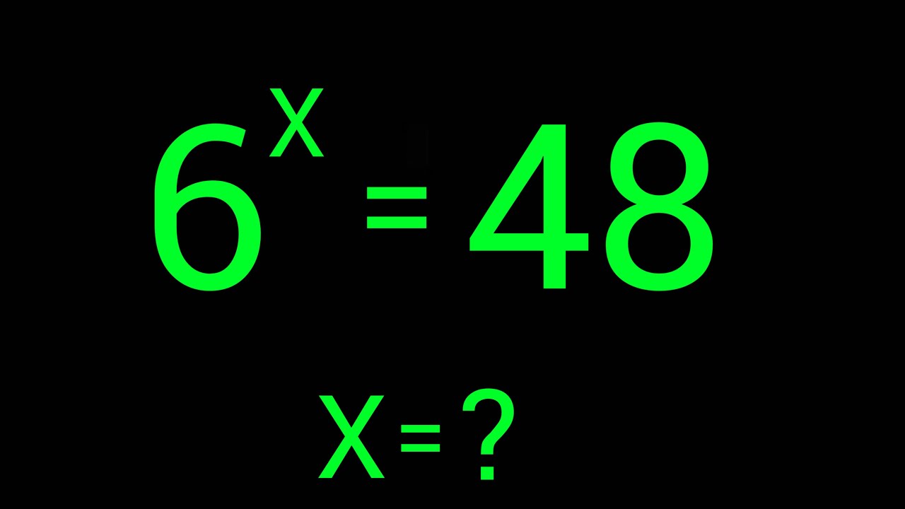A Nice Exponential Equation | Can you solve this ? | A Nice Algebra ...