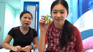 speed eating challenge with LIE REPOSPOSA || KAORI OINUMA