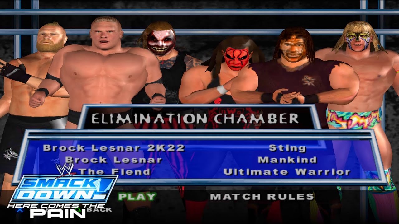 Brock (NEW) vs. Brock (OLD) vs. Fiend vs. Sting vs. Mankind vs. U.Warrior | Elimination Chamber🎇🎇🎇