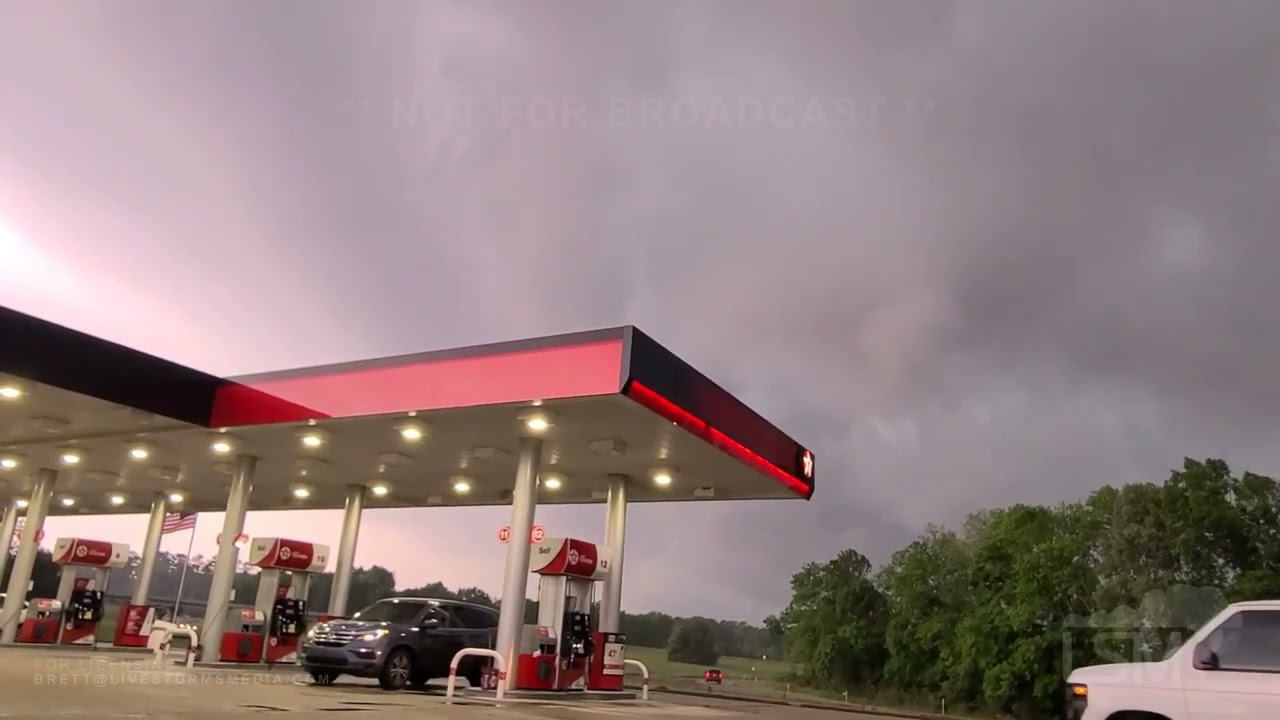 05042021 Morton, MS Funnel Cloud, Damage To Awning At Gas Station, and Sirens YouTube