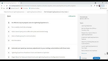 Trailhead [Answer] Lightning Experience Rollout Step 2