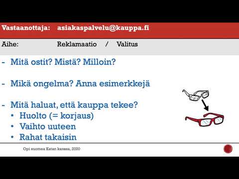 Reklamaatio (A2) | Opi suomea Katan kanssa