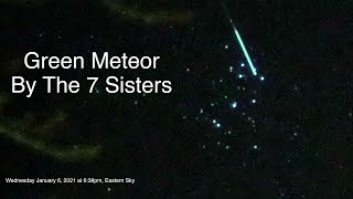 The 7 Sisters & a Green Meteor - Canon R Camera & Tamron 35-150mm F/2.8 Lens