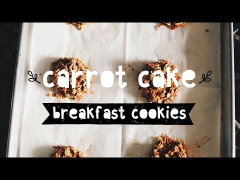 Carrot Cake Breakfast Cookies//HCLF VEGAN