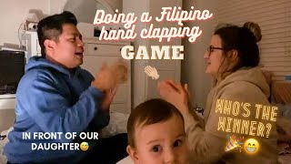 ‘Nanay, tatay’ Filipino traditional hand clapping game | Lithuanian - Pinoy family. screenshot 5