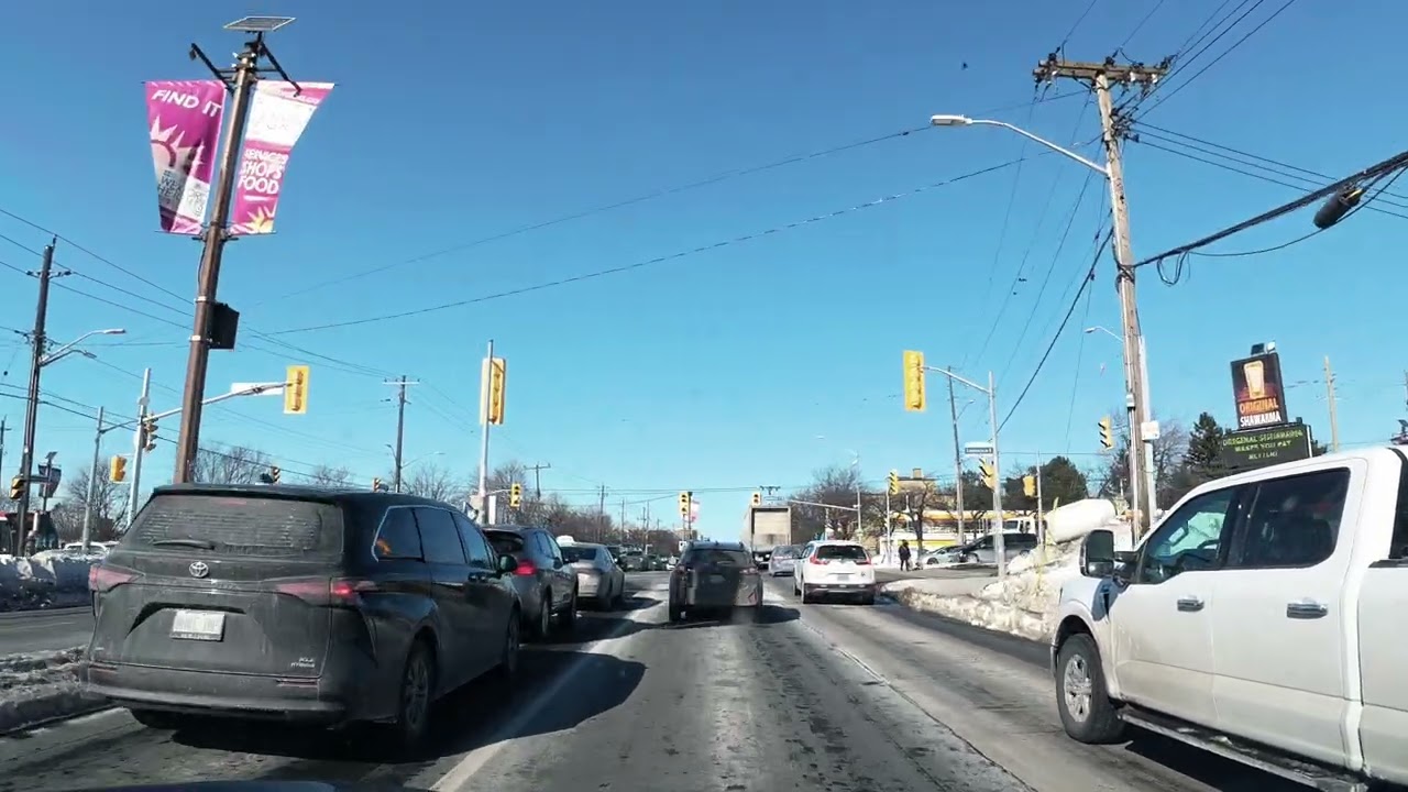 Toronto City Drive Winter