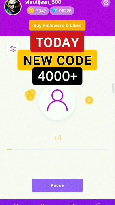 😍 2025 😍 || Top Follow Coins Kaise badhane || New Method💰🚀 || Today New Code || Top Follow 💟 #shorts