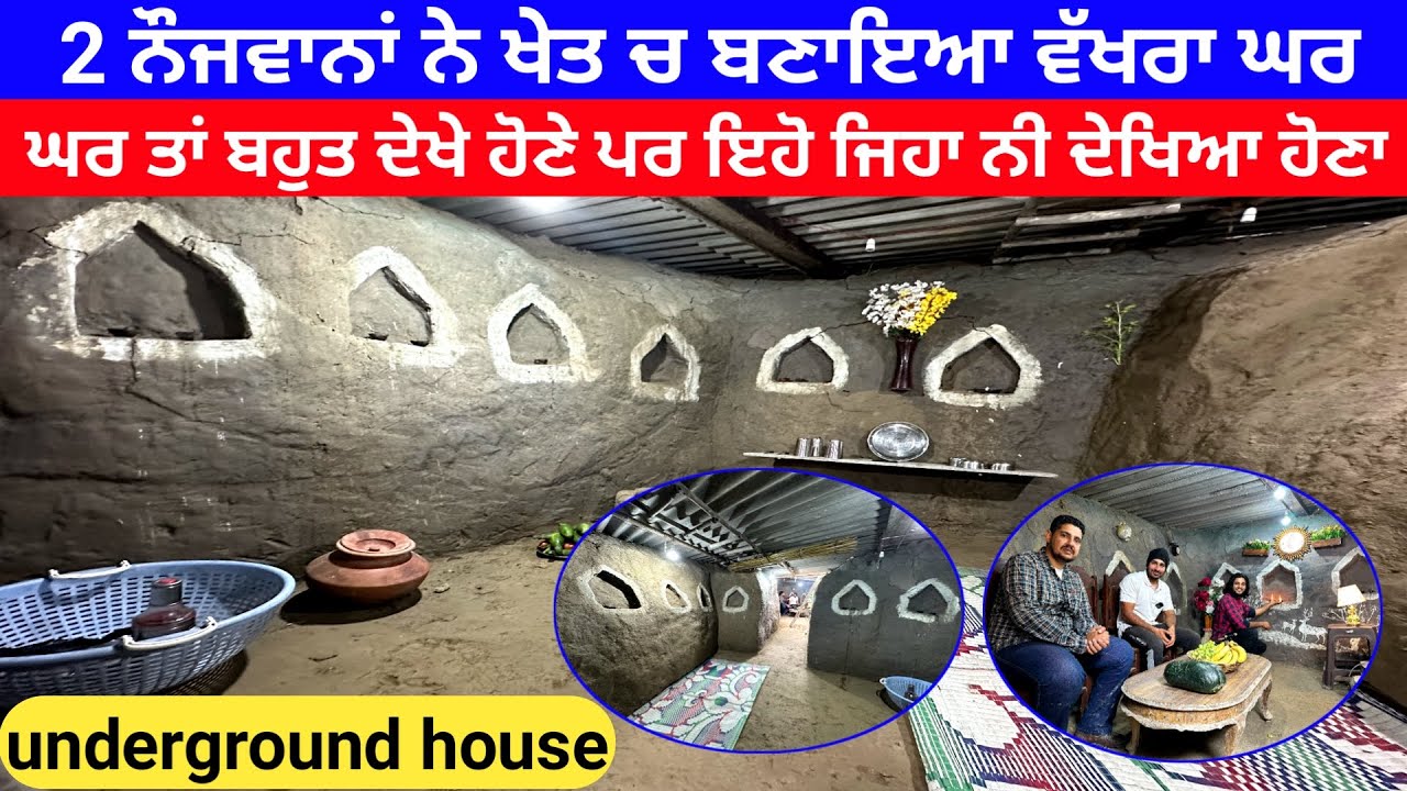 Building Modern underground hut I Underground house I underground Building
