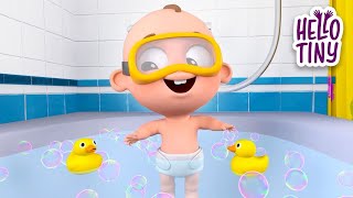 Bath Time Song and More Nursery Rhymes | Best Kids Songs Collection | Hello Tiny