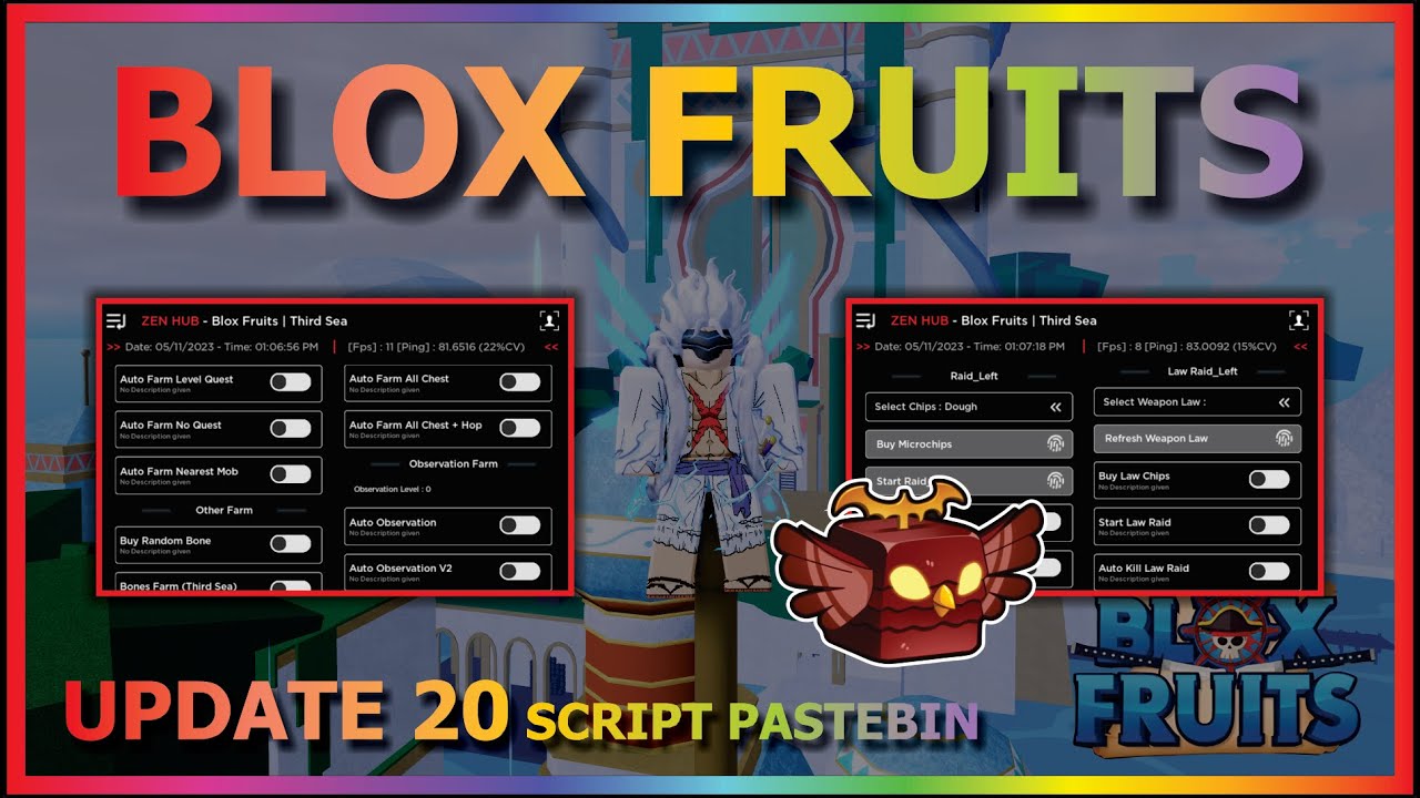 UPD20.1] Blox Fruits Script Pastebin 2023
