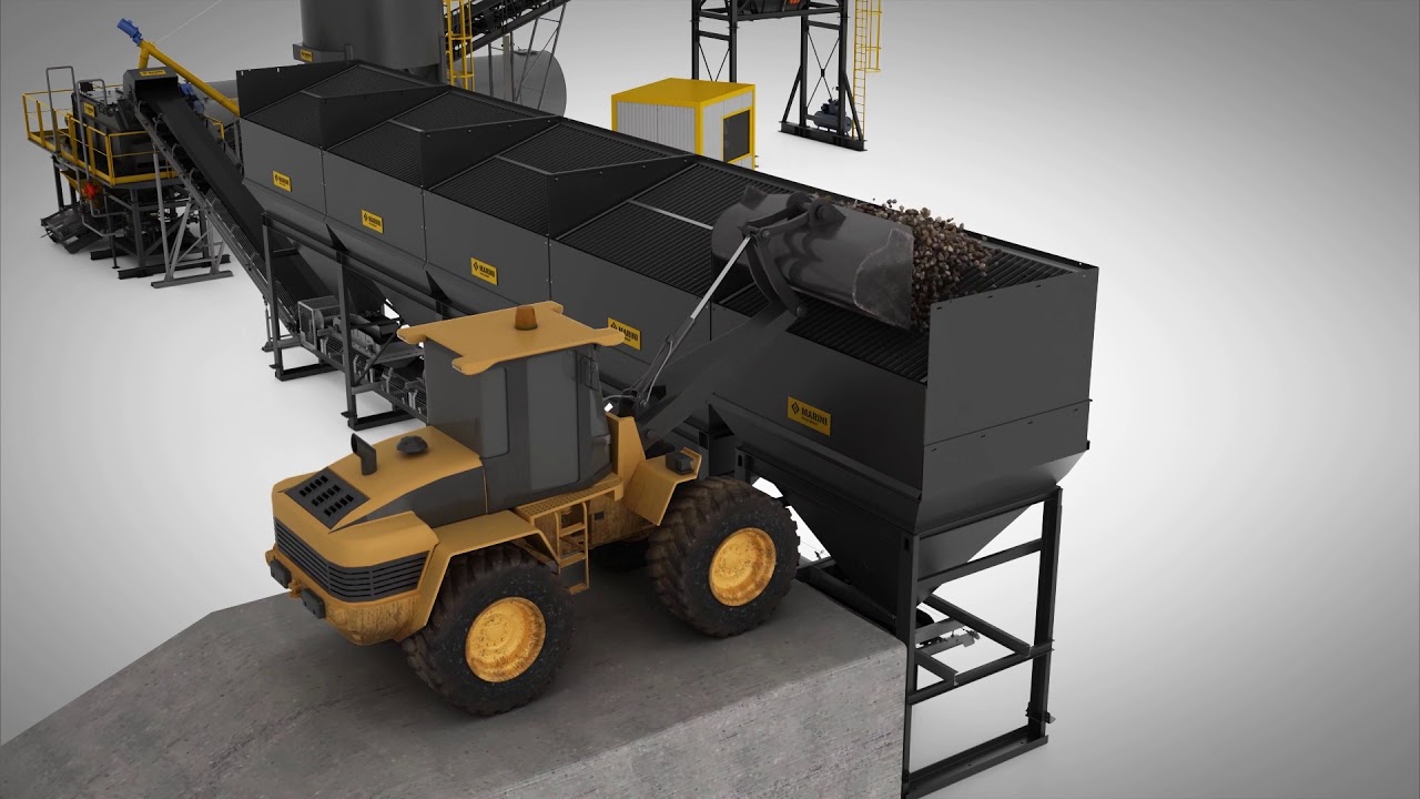 MARINI Cold/Wet Mix Plant Animation