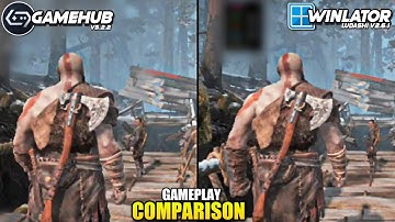 GOD OF WAR on Android | GameHub vs Winlator Ludashi Gameplay Comparison | Snapdragon 8s Gen 3 