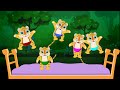 Five little tigers jumping on the bed  english nursery rhymes  kids songs  tinydreams