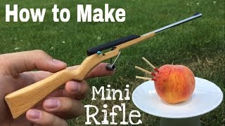 How to Make a Mini Rifle that Shoots - Matchstick Gun