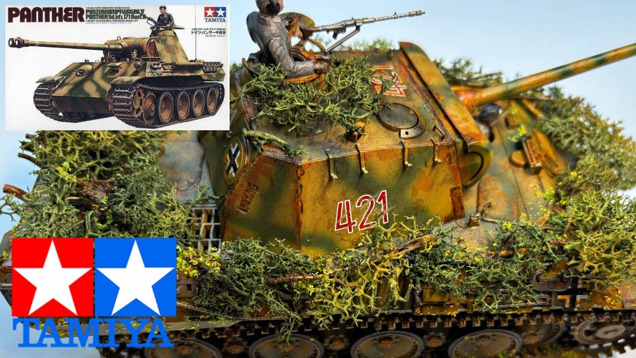 Tamiya - Panther (PanzerKampfwagen V) в масштабе 1:35 - Полная сборка и имитация износа