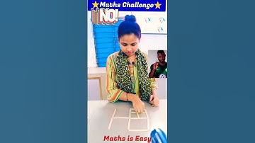 Matchstick Puzzle | Matchstick Puzzle with @Mathsiseasy| Maths Challenge #fun #shorts #math #1k