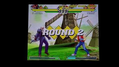 Capcom vs. SNK 2 Dreamcast VGA Cable to OSSC Scanlines on Sony 49X900F