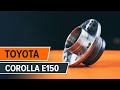 How to change front wheel bearing TOYOTA СOROLLA E150 Saloon TUTORIAL | AUTODOC