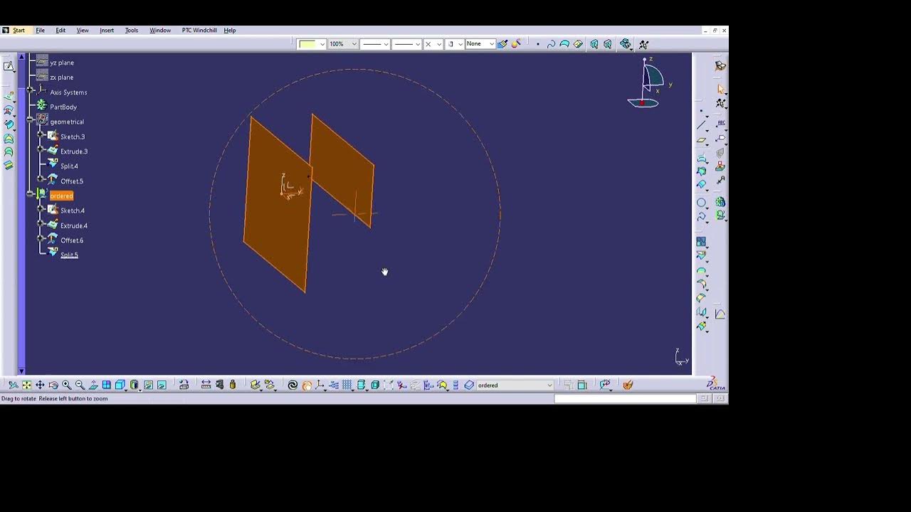 Geometrical and Ordered geometrical set in CATIA YouTube