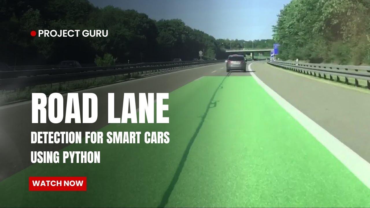 Real Time Road Lane Detection using Python | OpenCV | Project Guru | Akshay Kumar