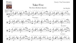 PDT The Dave Brubeck Quartet - Take Five Transcription Sheet Updated Sheet In Description