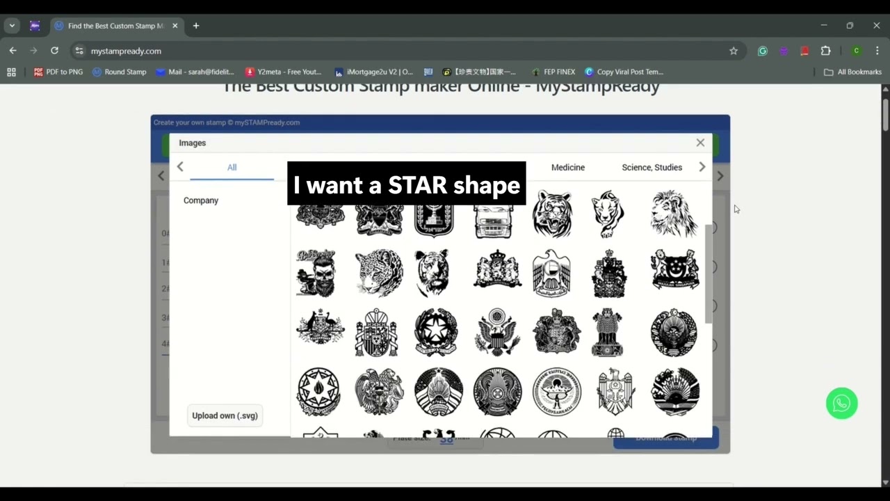 HOW TO MAKE A ROUND STAMP ONLINE - STEP BY STEP TUTORIALS