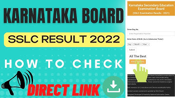 karnataka sslc result 2022 | how to check sslc result 2022