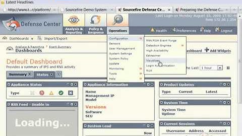 Sourcefire: Sourcefire IPS Adding a Visualizer User Account